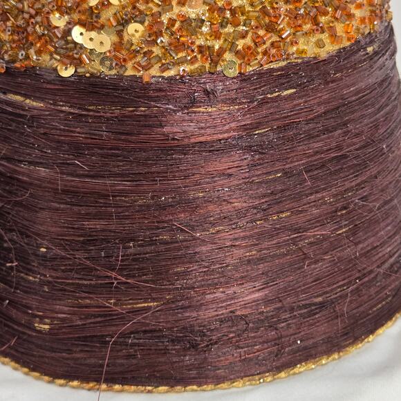 Home for the Holidays EUC Christmas tree candle set vintage 2005 brown gold - Picture 8 of 14